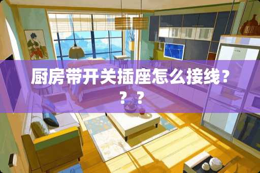 厨房带开关插座怎么接线？？？