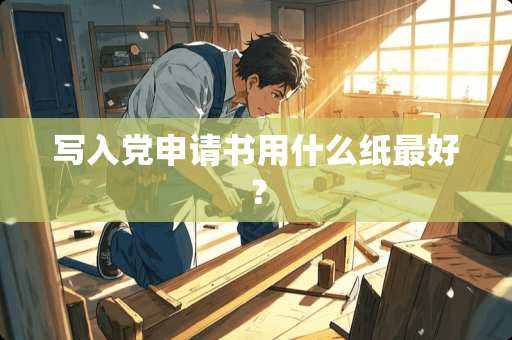 写入*申请书用什么纸最好？