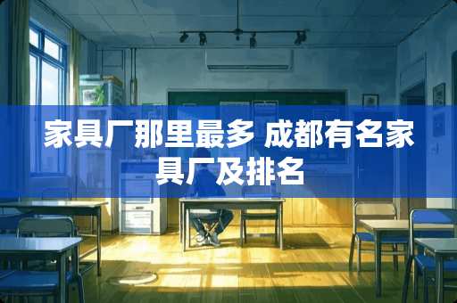 家具厂那里最多 成都有名家具厂及排名