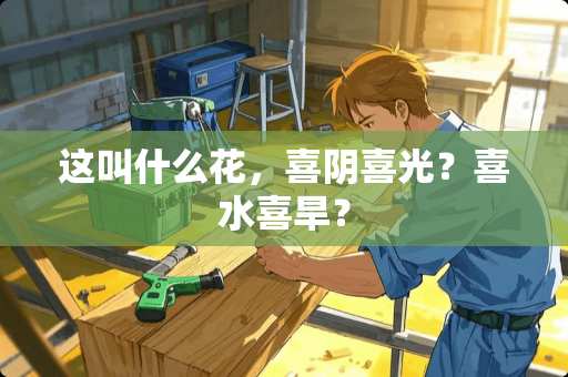 这叫什么花，喜*喜光？喜水喜旱？