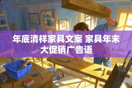 年底清样家具文案 家具年末大促销广告语