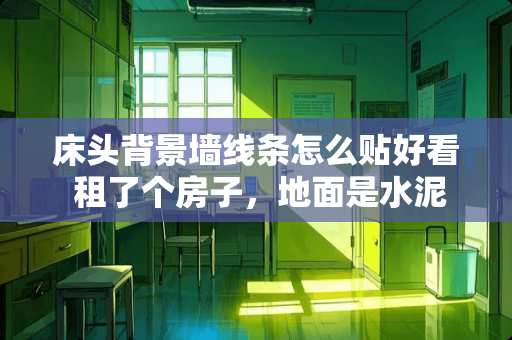 床头背景墙线条怎么贴好看 租了个房子，地面是水泥的，想在卧室地面铺点东西，铺什么好呢?要便宜的。谢谢