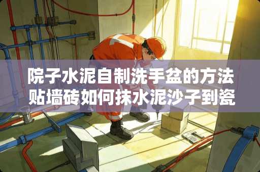 院子水泥自制洗手盆的方法 贴墙砖如何抹水泥沙子到瓷砖上