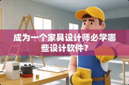 成为一个家具设计师必学哪些设计软件？