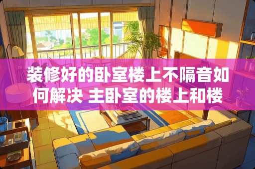 装修好的卧室楼上不隔音如何解决 主卧室的楼上和楼下都是厨房，可以吗?若不行则如何化解?请指导。谢谢