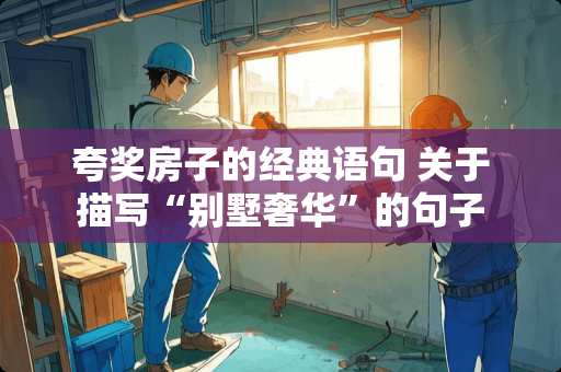 夸奖房子的经典语句 关于描写“别墅奢华”的句子