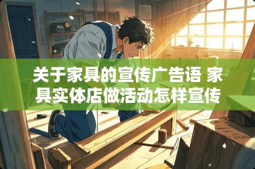 关于家具的宣传广告语 家具实体店做活动怎样宣传