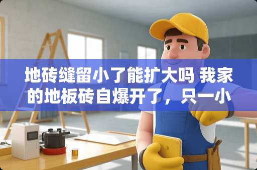 地砖缝留小了能扩大吗 我家的地板砖**开了，只一小部分，应该怎样重新贴上去
