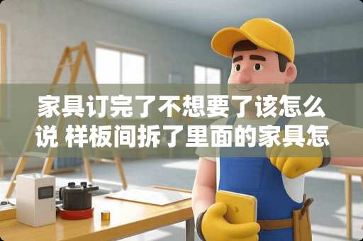 家具订完了不想要了该怎么说 样板间拆了里面的家具怎么处理