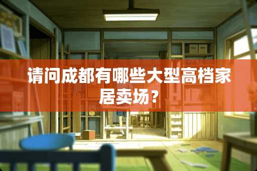 请问成都有哪些大型高档家居卖场？