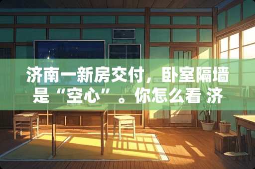 济南一新房交付，卧室隔墙是“空心”。你怎么看 济南装修公司哪家比较好呀，想找一家口碑好的公司，想把银座花园的房子装装