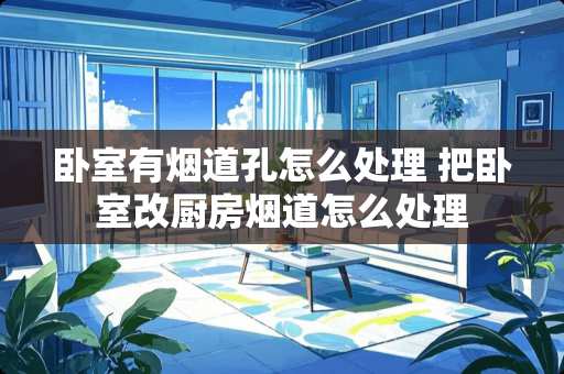 卧室有烟道孔怎么处理 把卧室改厨房烟道怎么处理