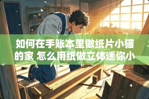 如何在手账本里做纸片小猫的家 怎么用纸做立体迷你小农场