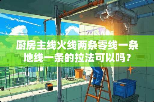 厨房主线火线两条零线一条地线一条的拉法可以吗？