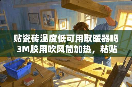 贴瓷砖温度低可用取暖器吗 3M胶用吹风筒加热，粘贴效果怎样?有人试过的告诉下，还是用烤*加热的贴的牢固