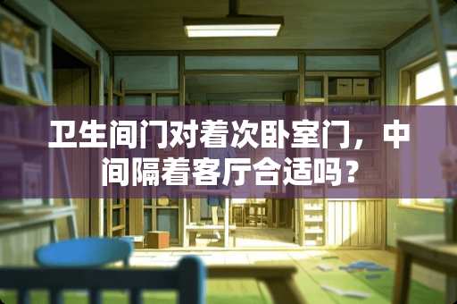 卫生间门对着次卧室门，中间隔着客厅合适吗？