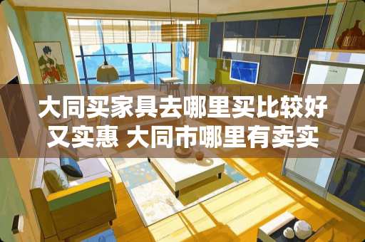 大同买家具去哪里买比较好又实惠 大同市哪里有卖实木家具厂家