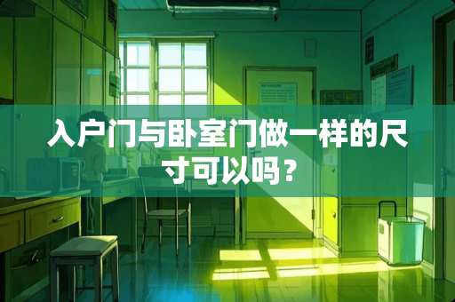 入户门与卧室门做一样的尺寸可以吗？