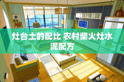 灶台土的配比 农村柴火灶水泥配方