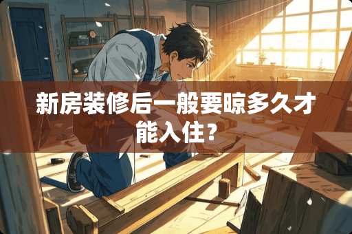 新房装修后一般要晾多久才能入住？