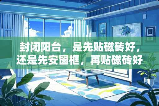 封闭阳台，是先贴磁砖好，还是先安窗框，再贴磁砖好 半圆弧形阳台怎么贴瓷砖