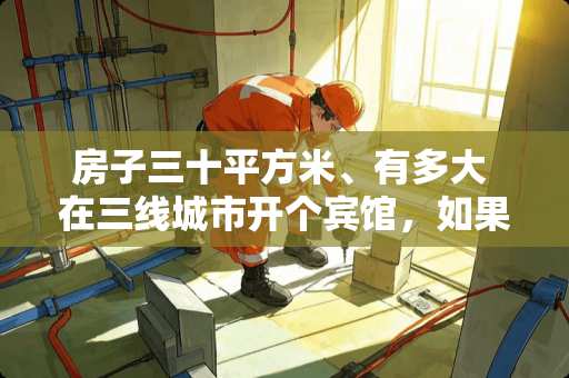 房子三十平方米、有多大 在三线城市开个宾馆，如果30间房的话，租一年需要多少钱啊，位置最好靠近市中心