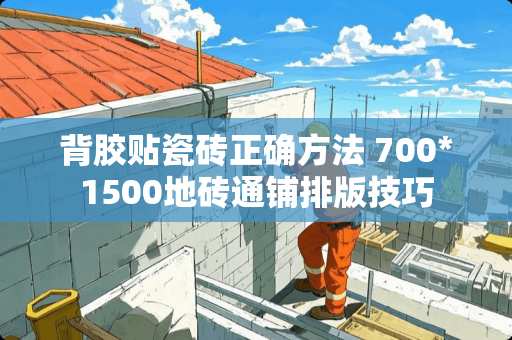 背胶贴瓷砖正确方法 700*1500地砖通铺排版技巧