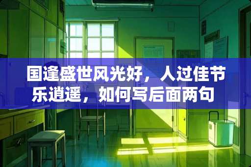 国逢盛世风光好，人过佳节乐逍遥，如何写后面两句 深圳富佳美家具怎么样
