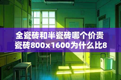 全瓷砖和半瓷砖哪个价贵 瓷砖800x1600为什么比800×800的贵