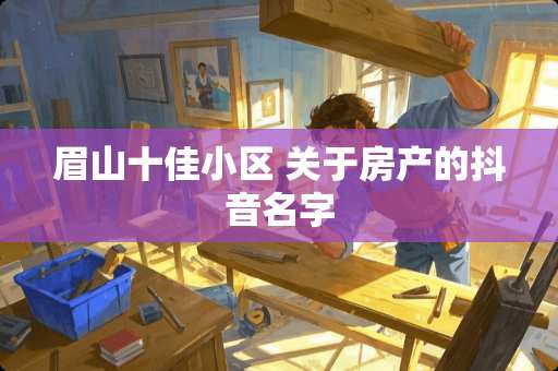 眉山十佳小区 关于房产的抖音名字