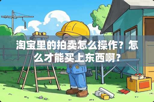 淘宝里的拍卖怎么操作？怎么才能买上东西啊？