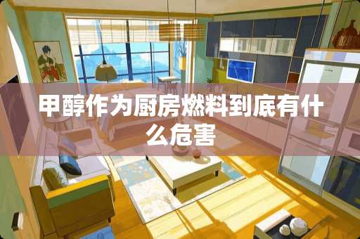 甲醇作为厨房燃料到底有什么危害