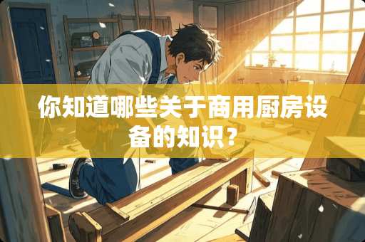 你知道哪些关于商用厨房设备的知识？