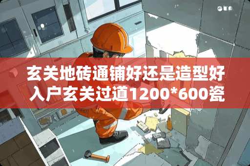 玄关地砖通铺好还是造型好 入户玄关过道1200*600瓷砖怎么贴