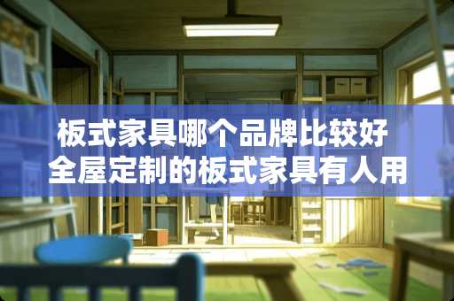 板式家具哪个品牌比较好 全屋定制的板式家具有人用过吗，质量怎么样