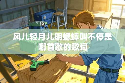 风儿轻月儿明蟋蟀叫不停是哪首歌的歌词