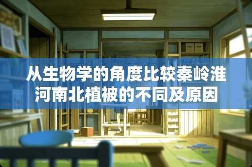 从生物学的角度比较秦岭淮河南北植被的不同及原因