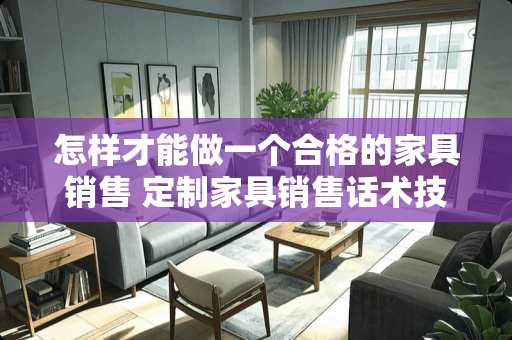 怎样才能做一个合格的家具销售 定制家具销售话术技巧和应变能力