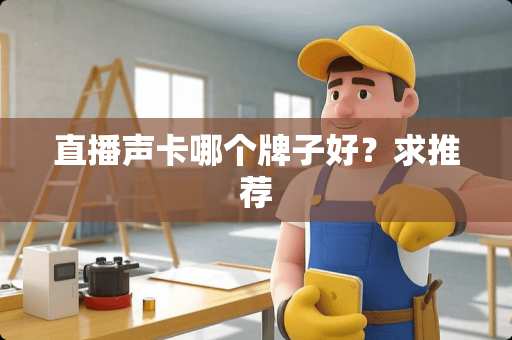 直播声卡哪个牌子好？求推荐