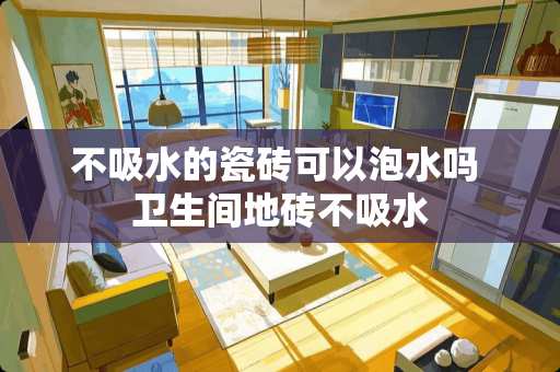 不吸水的瓷砖可以泡水吗 卫生间地砖不吸水
