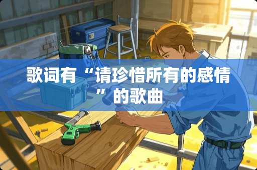 歌词有“请珍惜所有的感情”的歌曲