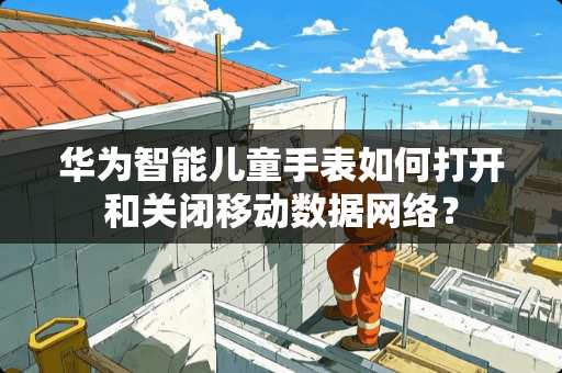华为智能儿童手表如何打开和关闭移动数据网络？