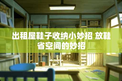 出租屋鞋子收纳小妙招 放鞋省空间的妙招