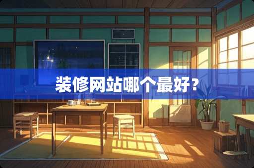 装修网站哪个最好？