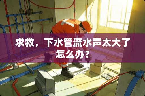 求救，下水管流水声太大了怎么办？