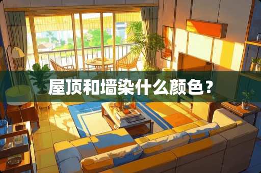 屋顶和墙染什么颜色？