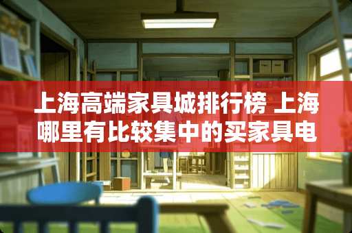 上海高端家具城排行榜 上海哪里有比较集中的买家具电器的地方