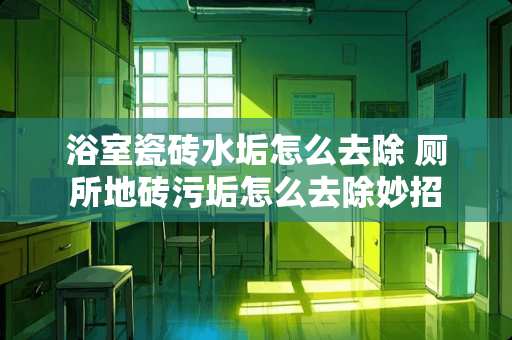 浴室瓷砖水垢怎么去除 厕所地砖污垢怎么去除妙招