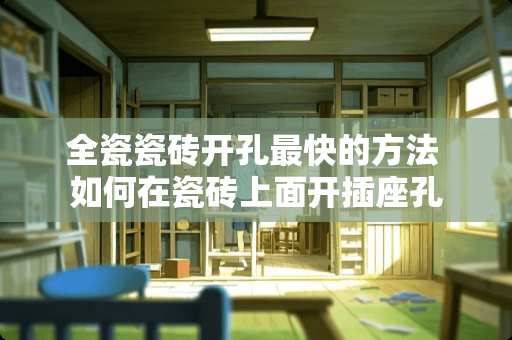 全瓷瓷砖开孔最快的方法 如何在瓷砖上面开插座孔