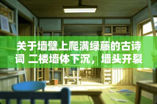 关于墙壁上爬满绿藤的古诗词 二楼墙体下沉，墙头开裂怎么处理